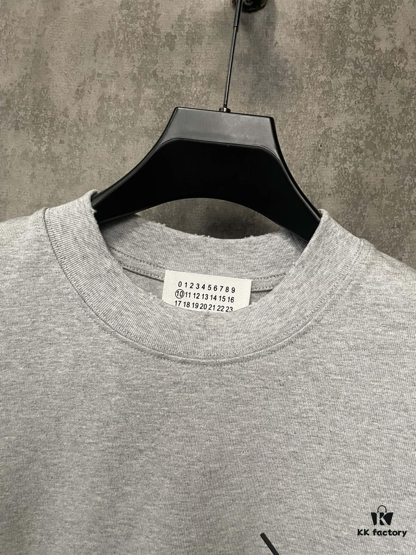 6931a1e2ccd8ab3d7af95f31 MM6 Maison Margiela 24SS Foam Logo Print Heavyweight Short Sleeve T-Shirt in 380g Cotton