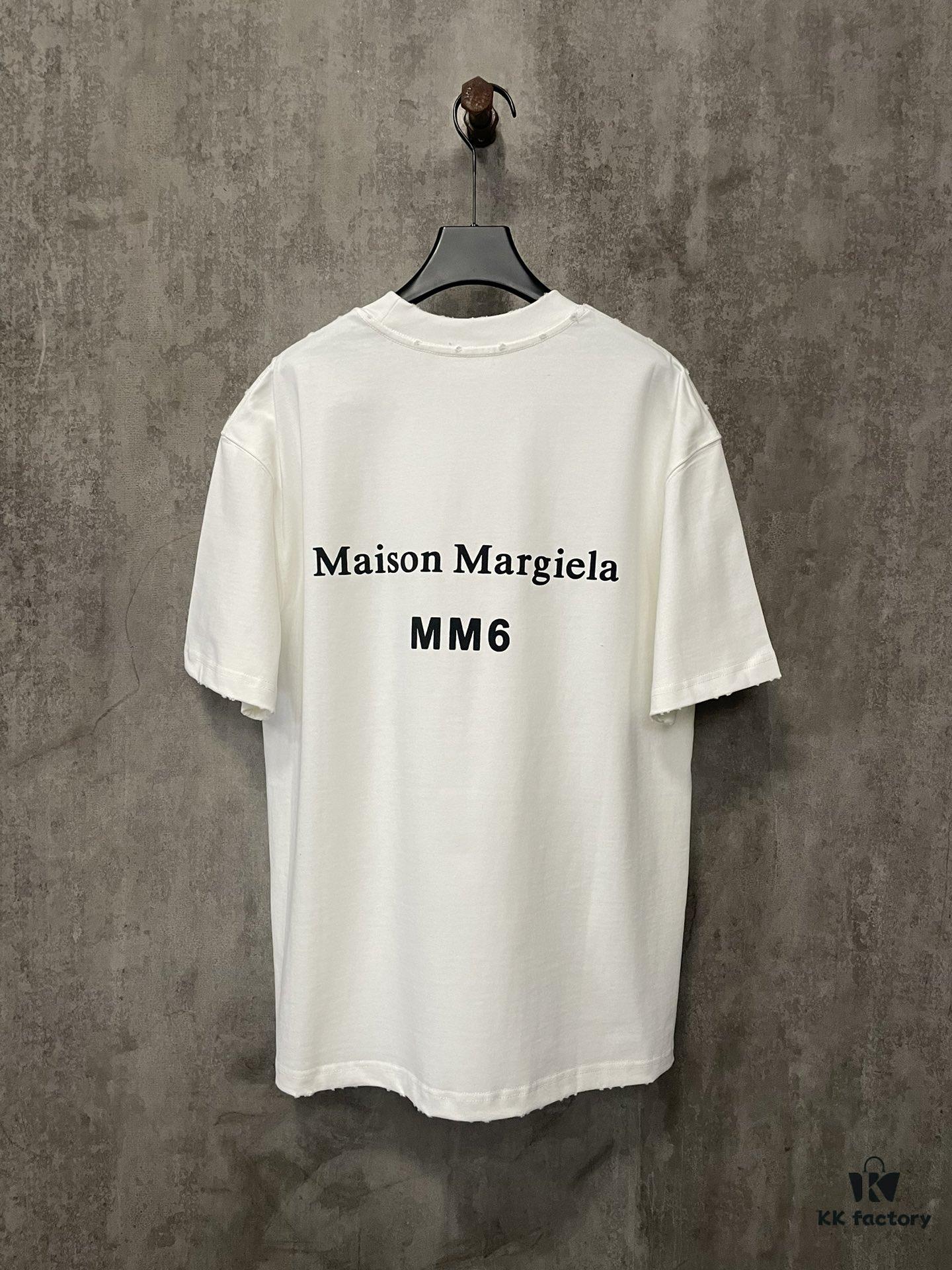6931a1e3ccd8ab3d7af95f3c MM6 Maison Margiela Heavyweight 380g Short Sleeve T-Shirt with 3D Four-Logo Puff Print Unisex