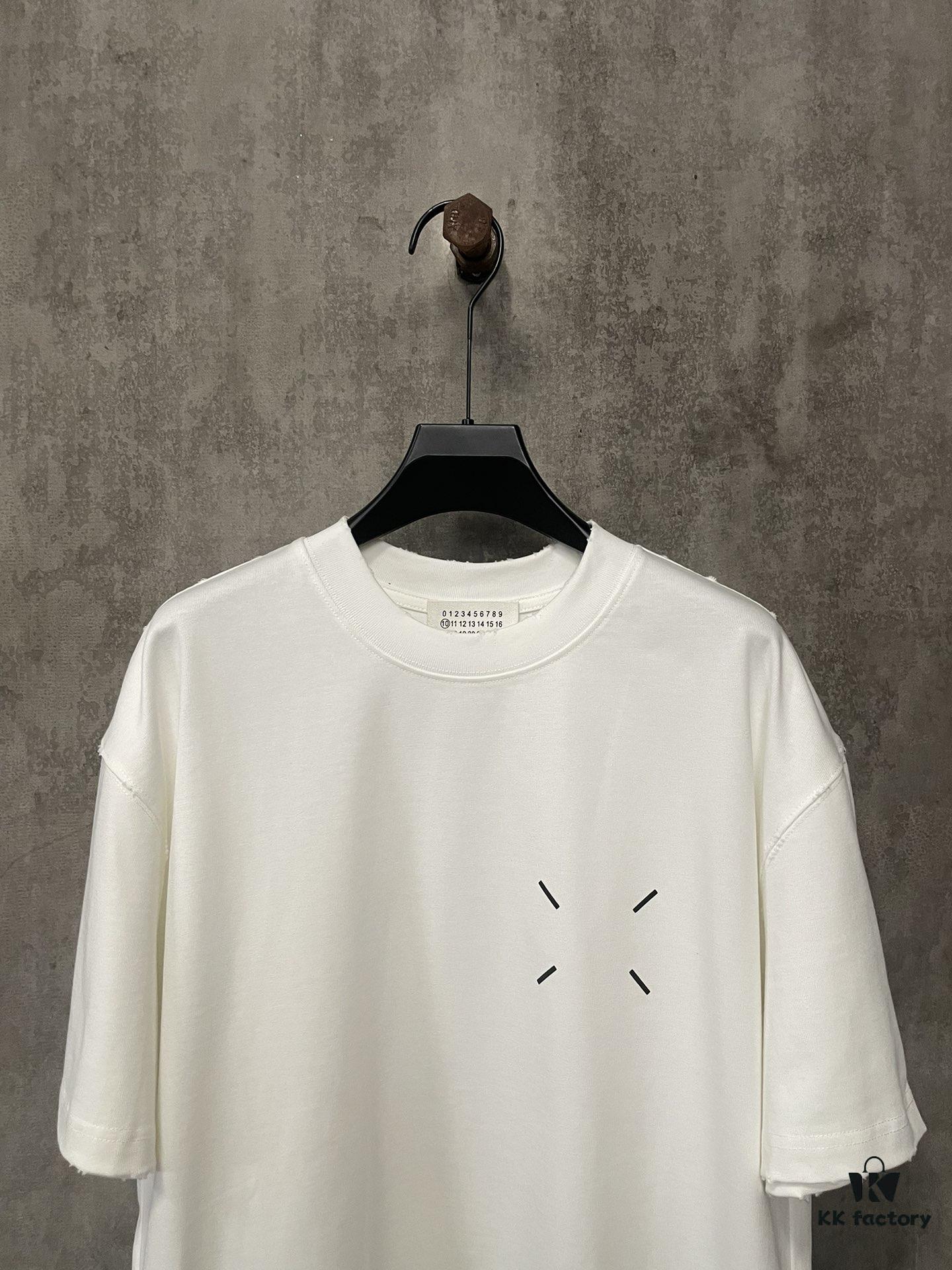 6931a1e3ccd8ab3d7af95f3d MM6 Maison Margiela Heavyweight 380g Short Sleeve T-Shirt with 3D Four-Logo Puff Print Unisex