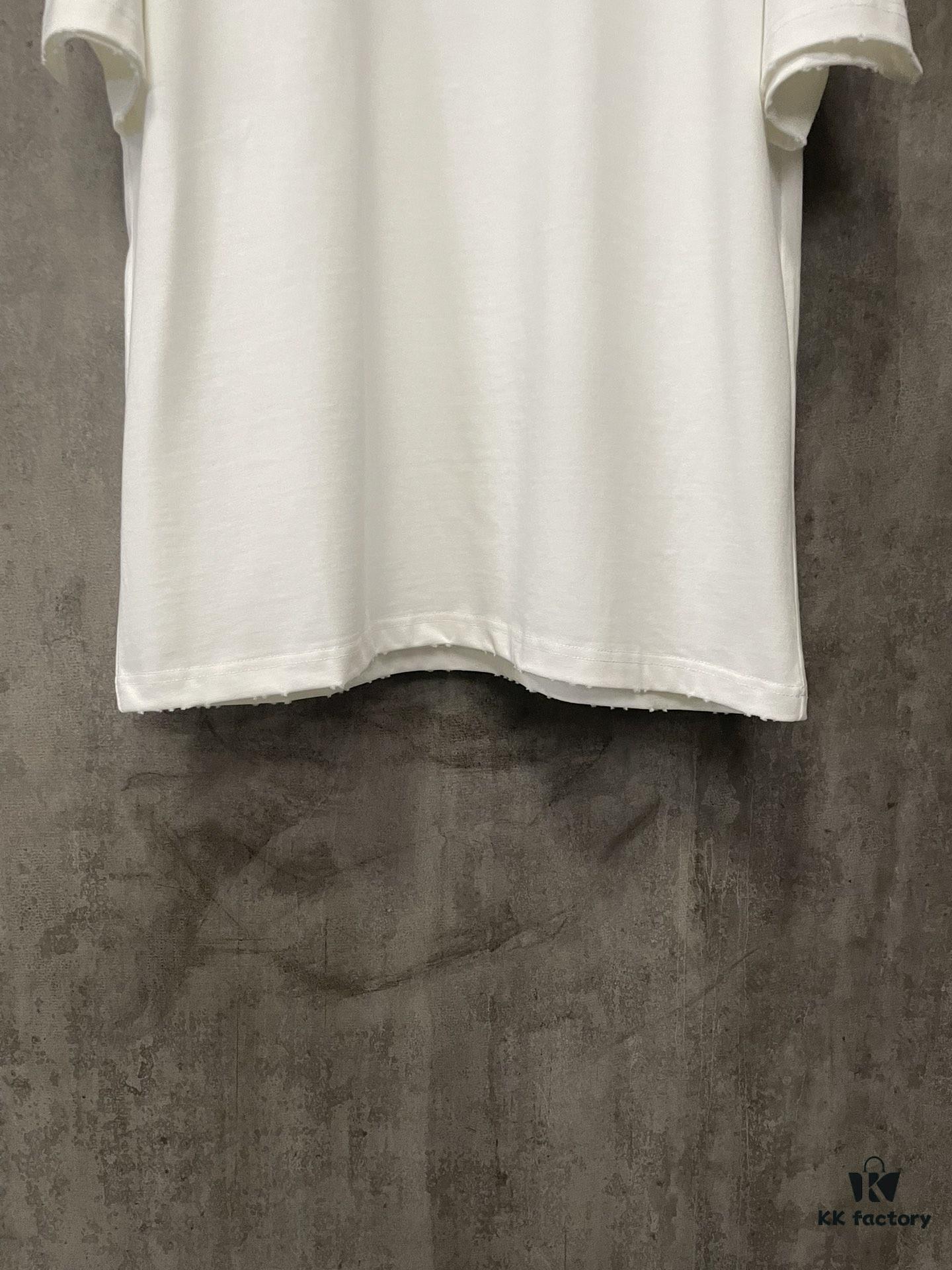 6931a1e3ccd8ab3d7af95f3e MM6 Maison Margiela Heavyweight 380g Short Sleeve T-Shirt with 3D Four-Logo Puff Print Unisex