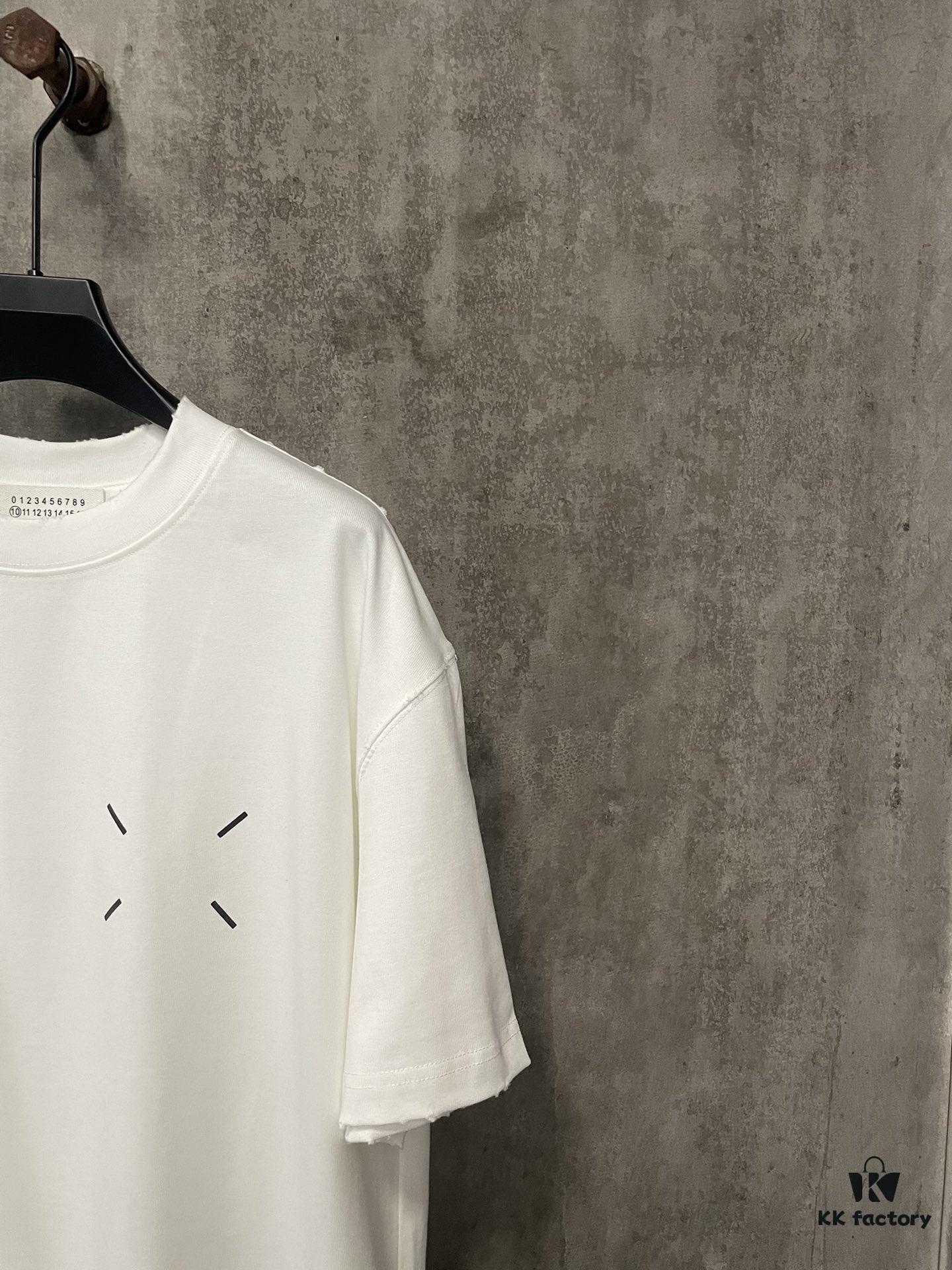 6931a1e3ccd8ab3d7af95f3f MM6 Maison Margiela Heavyweight 380g Short Sleeve T-Shirt with 3D Four-Logo Puff Print Unisex