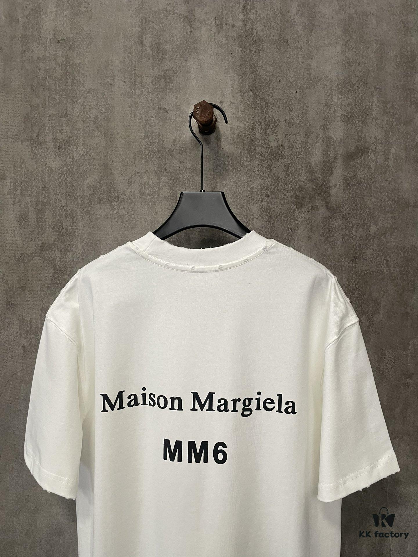 6931a1e3ccd8ab3d7af95f40 MM6 Maison Margiela Heavyweight 380g Short Sleeve T-Shirt with 3D Four-Logo Puff Print Unisex