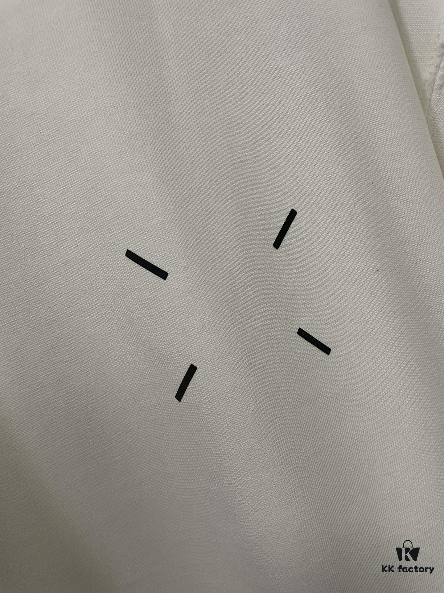 6931a1e3ccd8ab3d7af95f41 MM6 Maison Margiela Heavyweight 380g Short Sleeve T-Shirt with 3D Four-Logo Puff Print Unisex