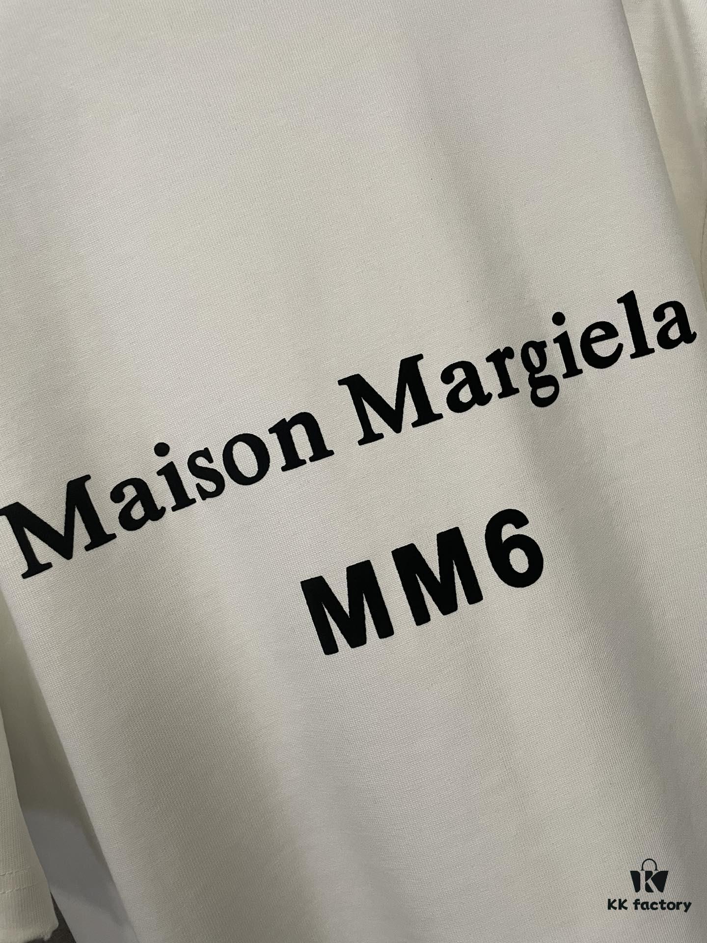 6931a1e3ccd8ab3d7af95f42 MM6 Maison Margiela Heavyweight 380g Short Sleeve T-Shirt with 3D Four-Logo Puff Print Unisex