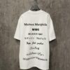 6931a1e3ccd8ab3d7af95f4d Heavyweight 380g Short Sleeve T-Shirt for Autumn and Winter, Martin Mariela MM6 24SS Eight-Language Letter Puff Print