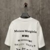 6931a1e4ccd8ab3d7af95f51 Heavyweight 380g Short Sleeve T-Shirt for Autumn and Winter, Martin Mariela MM6 24SS Eight-Language Letter Puff Print