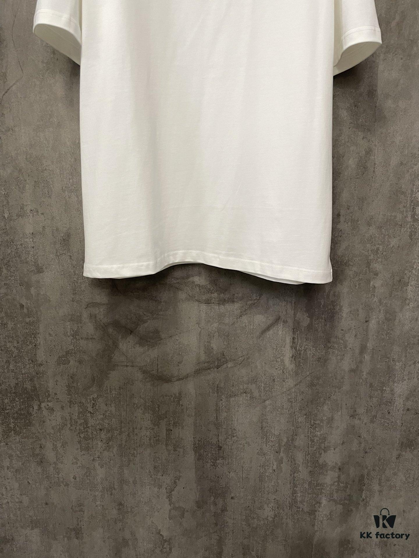 6931a1e4ccd8ab3d7af95f5f MM6 Maison Margiela 24SS Classic Number Logo Puff Print Heavyweight Short Sleeve T-Shirt, 380g Cotton Tee for Autumn and Winter
