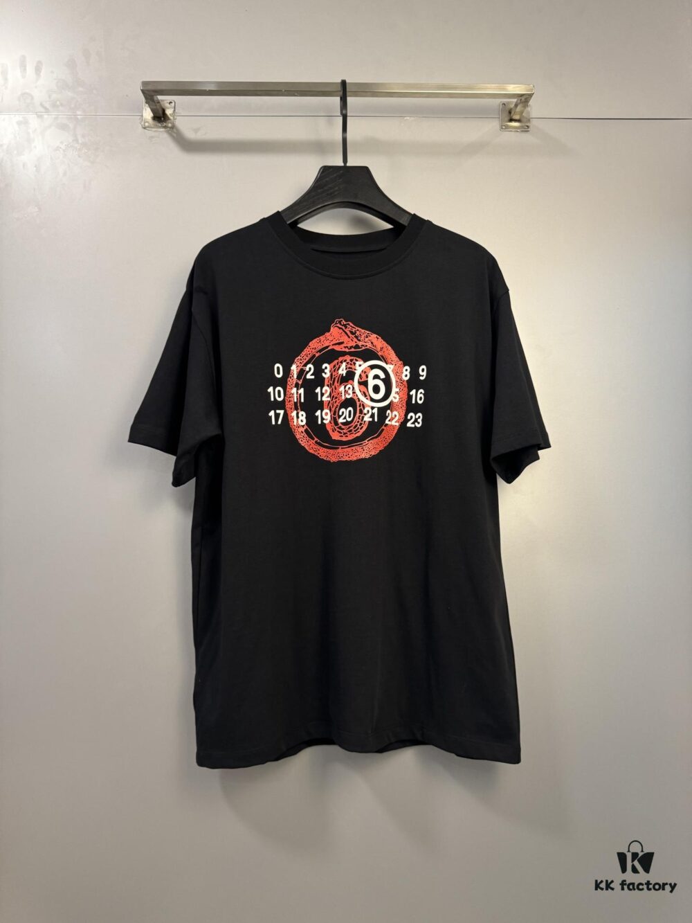 6931a1e6ccd8ab3d7af95f7a High-End Maison Margiela 2025 Year of the Snake Limited Edition Digital Calendar Short Sleeve T-Shirt