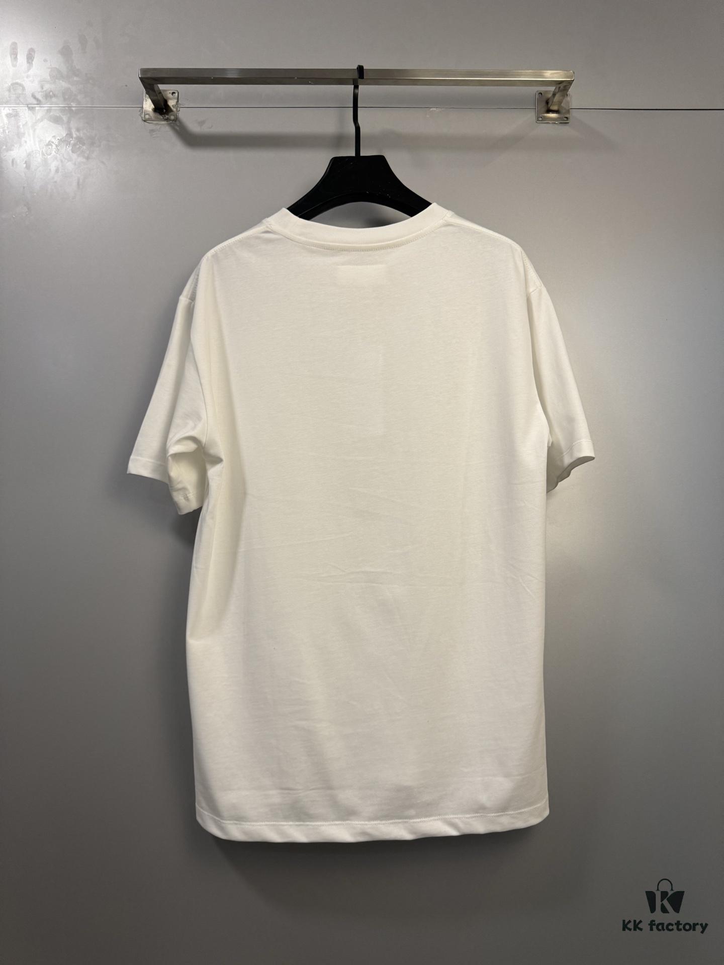 6931a1e7ccd8ab3d7af95f8b High-End Maison Margiela 2025 Limited Edition Snake Year Cracked Letter Number Short Sleeve T-Shirt