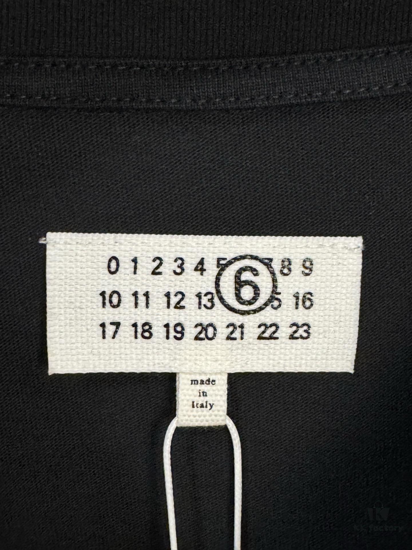 6931a1e7ccd8ab3d7af95f95 High-End Maison Margiela 2025 Limited Edition Snake Year Cracked Letter Number Short Sleeve T-Shirt