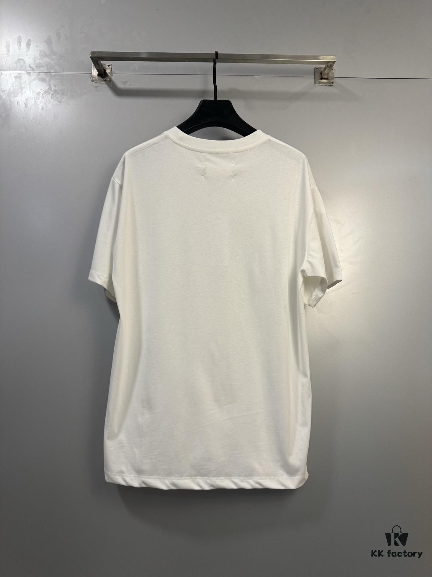 6931a1e8ccd8ab3d7af95f9e High-End Version Maison Margiela 2024 Digital Direct Printing Mosaic Number Calendar Short Sleeve T-Shirt