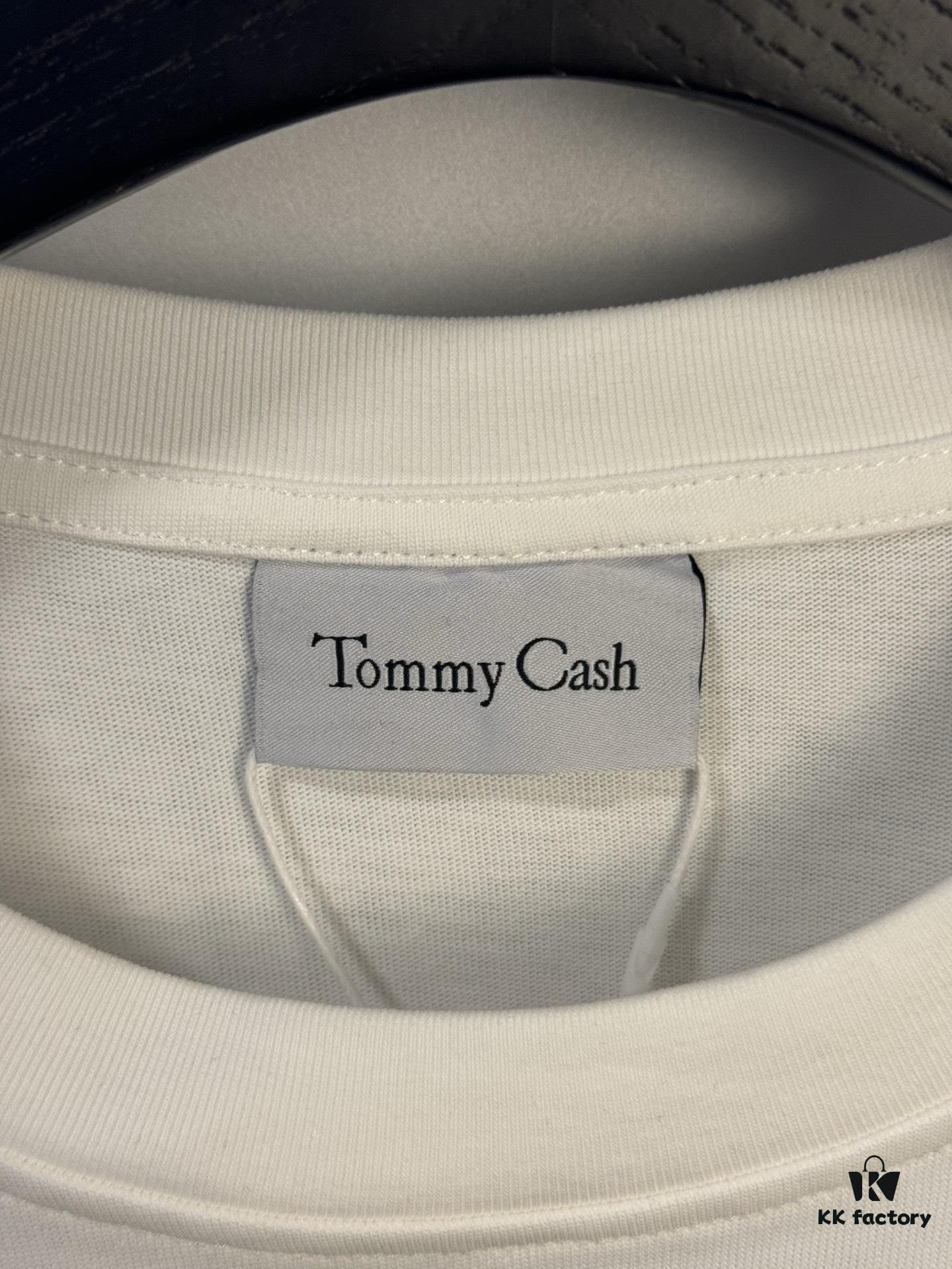 6931a1e8ccd8ab3d7af95fa8 High-End Maison Margiela x Tommy Cash Embroidered Logo Short Sleeve T-Shirt