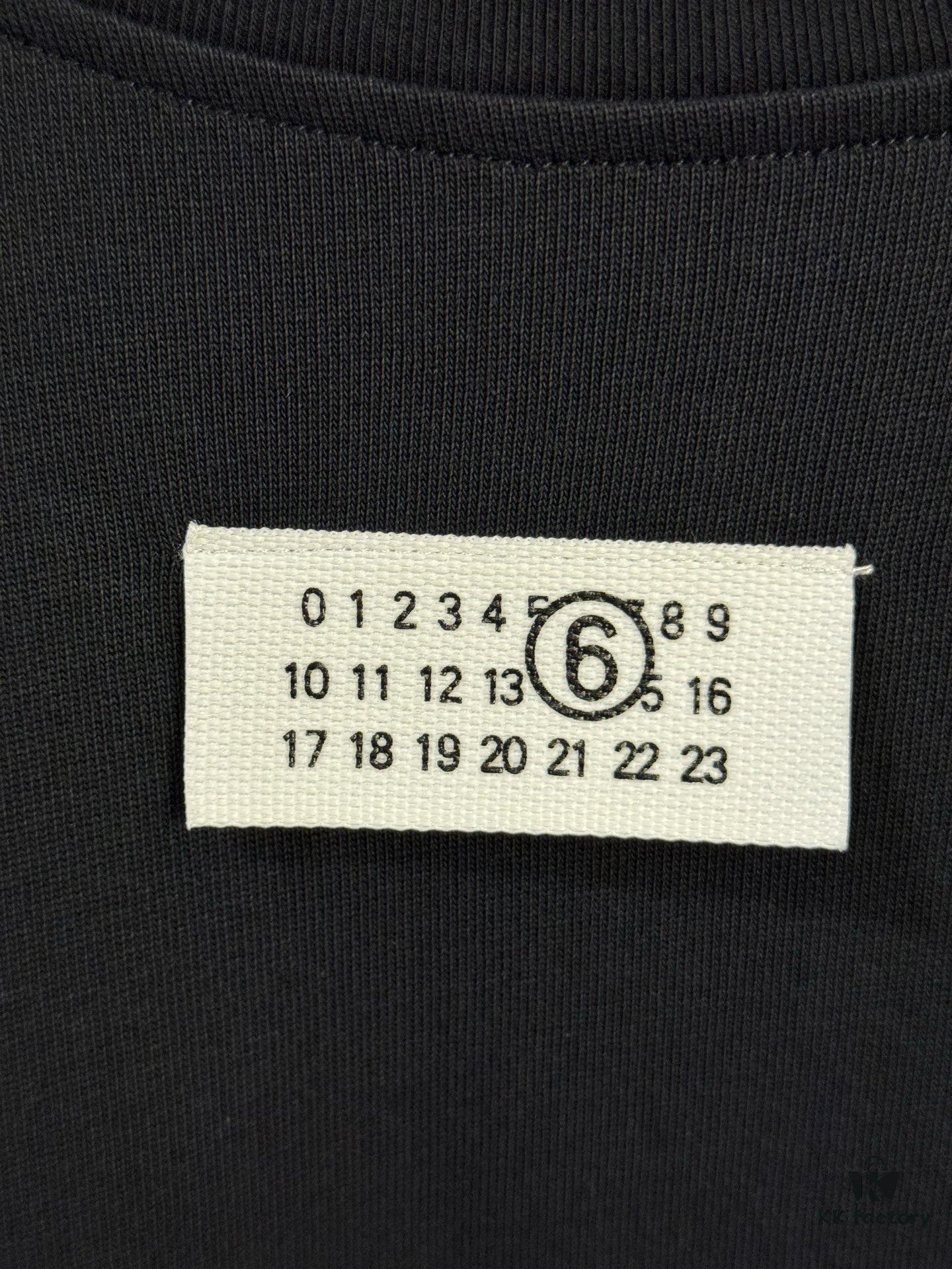 High-End Version Maison Margiela MM6 24 Collection Minimalist Note Short-Sleeve T-Shirt