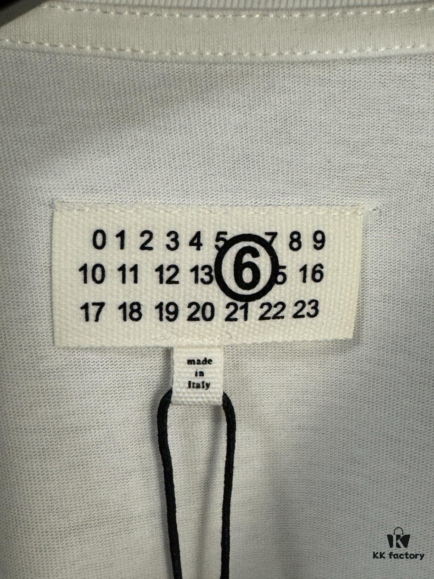 6931a1ebccd8ab3d7af95fe0 High-End Maison Margiela 2024 Triangle Logo Numeric Graphic T-Shirt