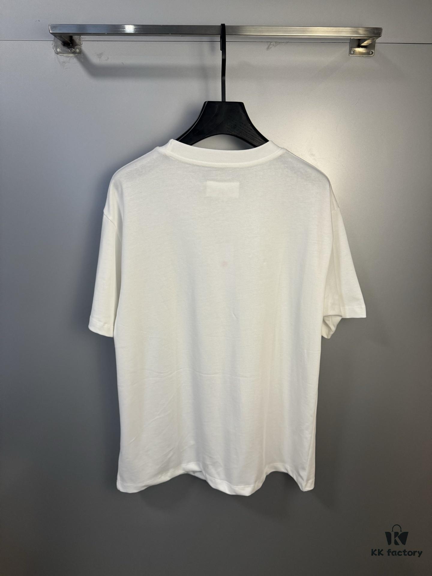 6931a1ecccd8ab3d7af95fe7 High-End Version Maison Margiela 2024 Cat Playing Ball Numeric Short Sleeve T-Shirt
