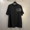 6931a1edccd8ab3d7af95ff7 High-End Maison Margiela 24FW Cursive Letter Patchwork Short Sleeve T-Shirt