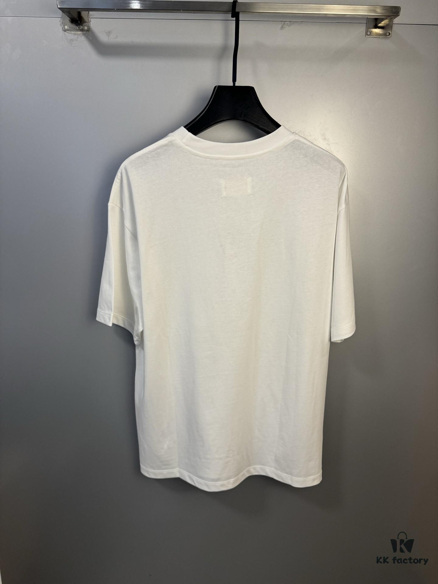 6931a1eeccd8ab3d7af96006 High-End Maison Margiela 2024 Inverted Logo Embroidered Short-Sleeve T-Shirt