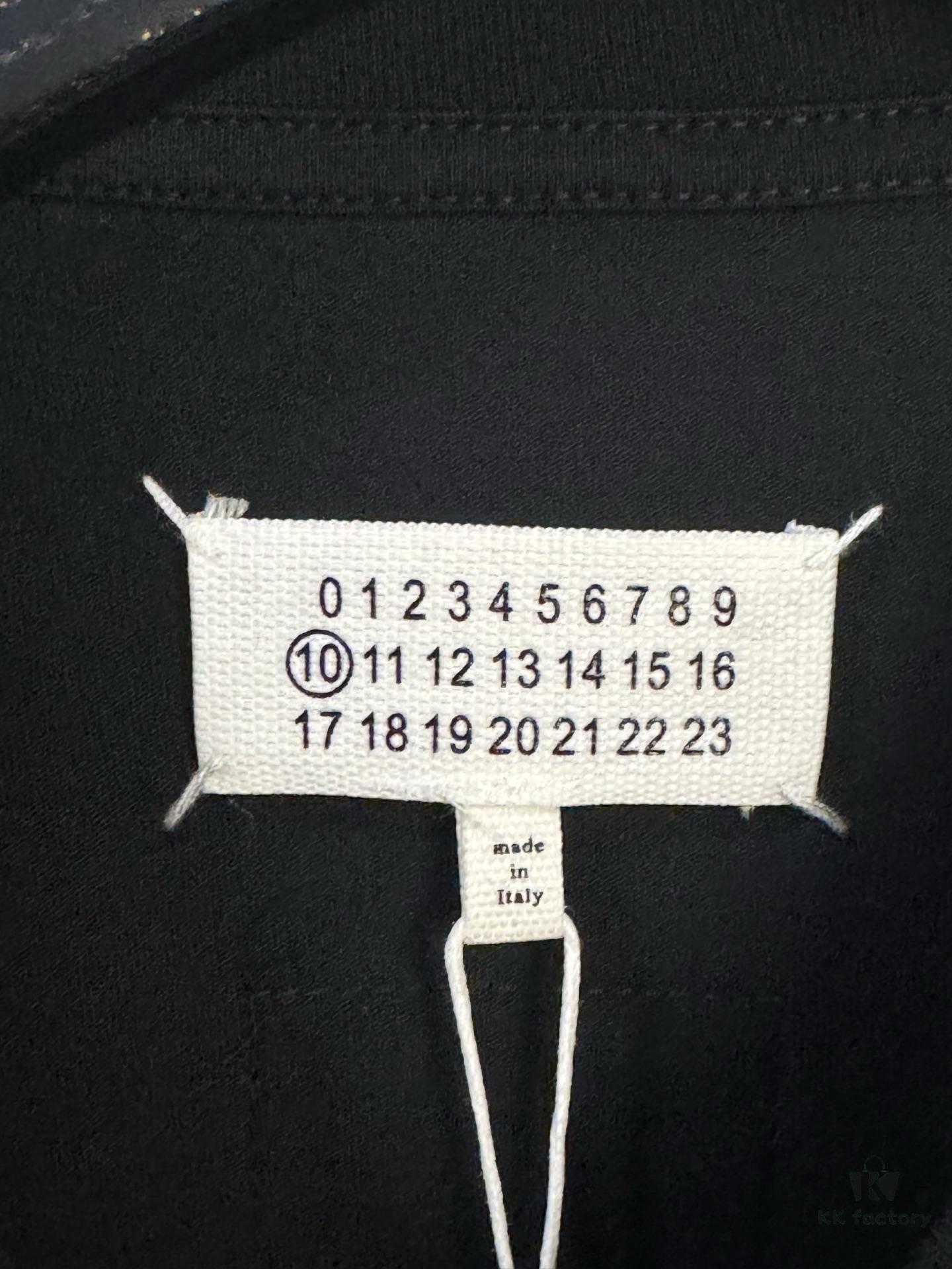 6931a1f1ccd8ab3d7af9603e High-End Version Maison Margiela 2024 Irregular Tape Number Calendar Short-Sleeve T-Shirt
