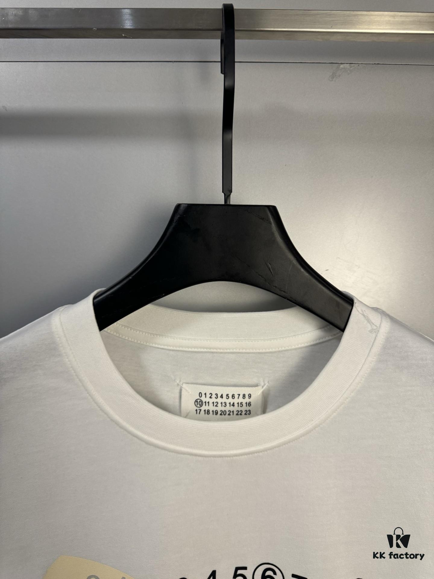 6931a1f1ccd8ab3d7af96045 High-Version Maison Margiela Irregular Tape Number Calendar Short-Sleeve T-Shirt 2024