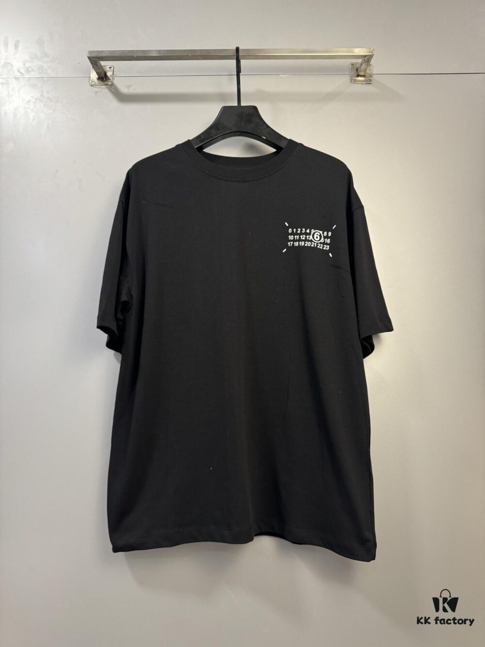 High-End Maison Margiela 2024 Four-Corner Numeric Front and Back Short Sleeve T-Shirt