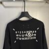 High-End Maison Margiela 2024 Four-Corner Numeric Front and Back Short Sleeve T-Shirt