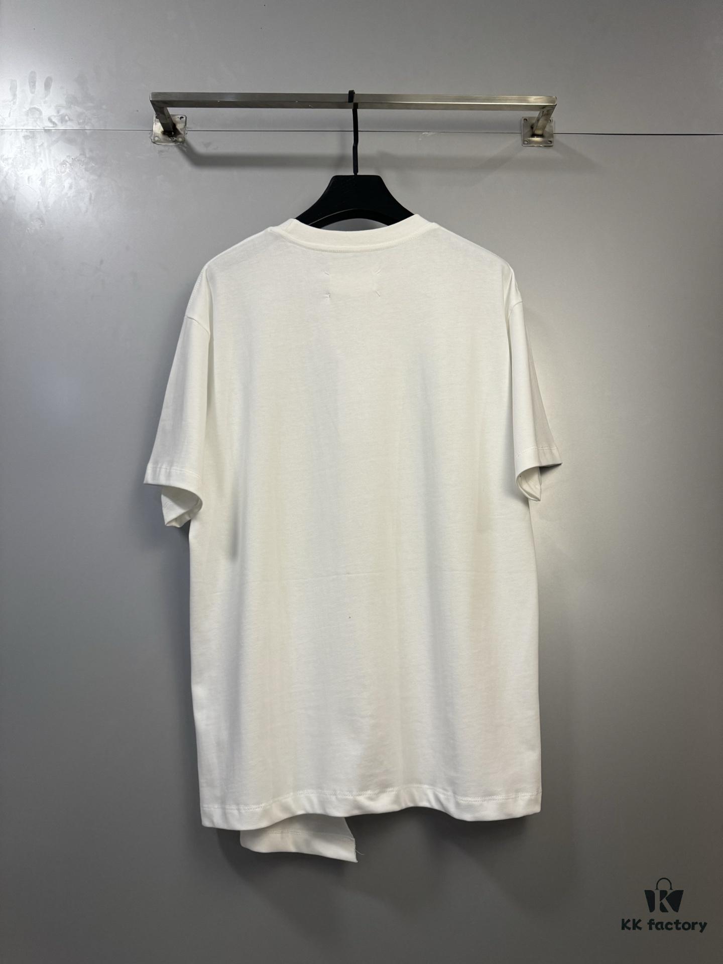 6931a1f3ccd8ab3d7af96064 High-End Maison Margiela 2024 Irregular Patchwork Letter Short-Sleeve T-Shirt