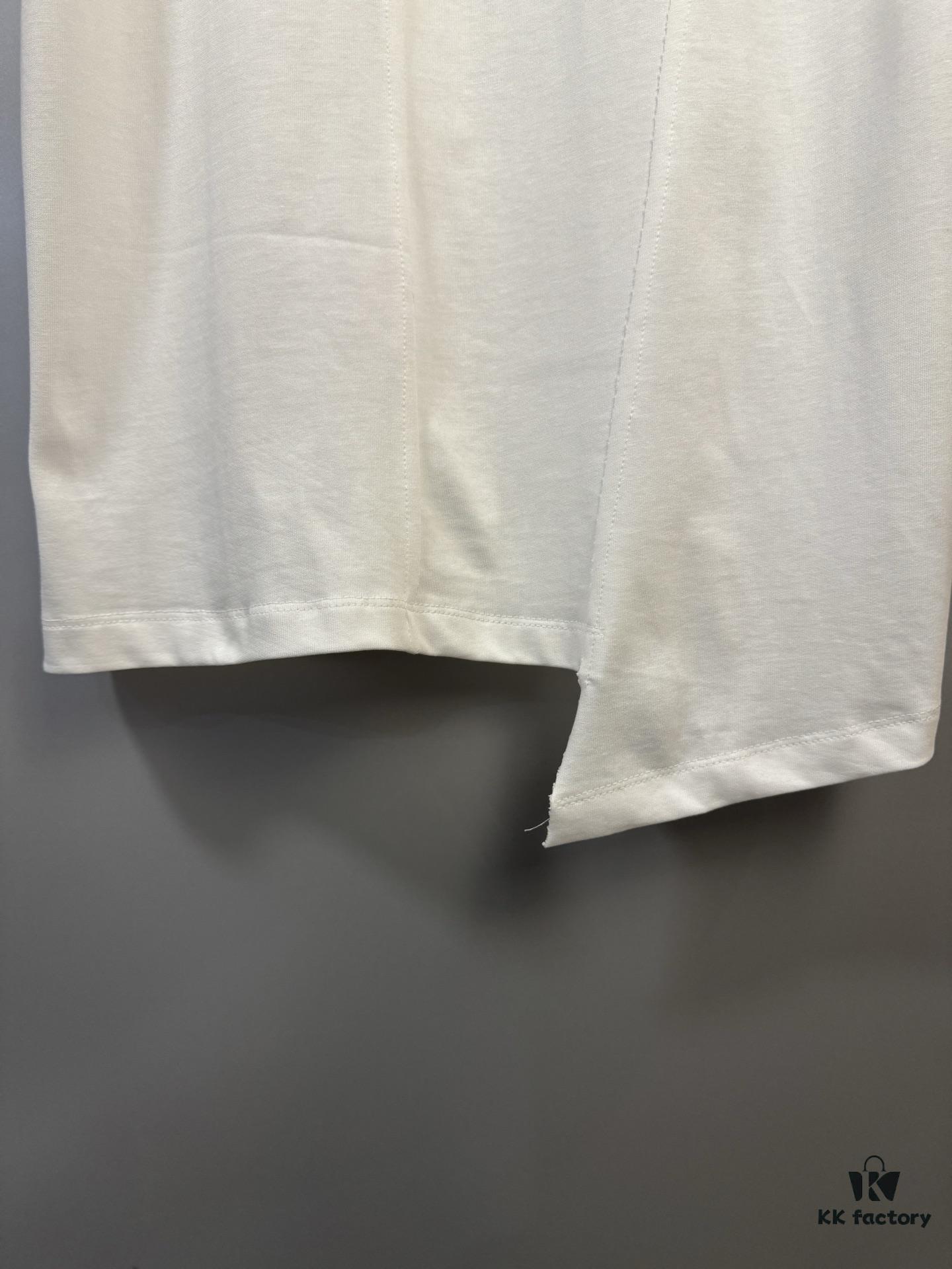 6931a1f3ccd8ab3d7af96069 High-End Maison Margiela 2024 Irregular Patchwork Letter Short-Sleeve T-Shirt