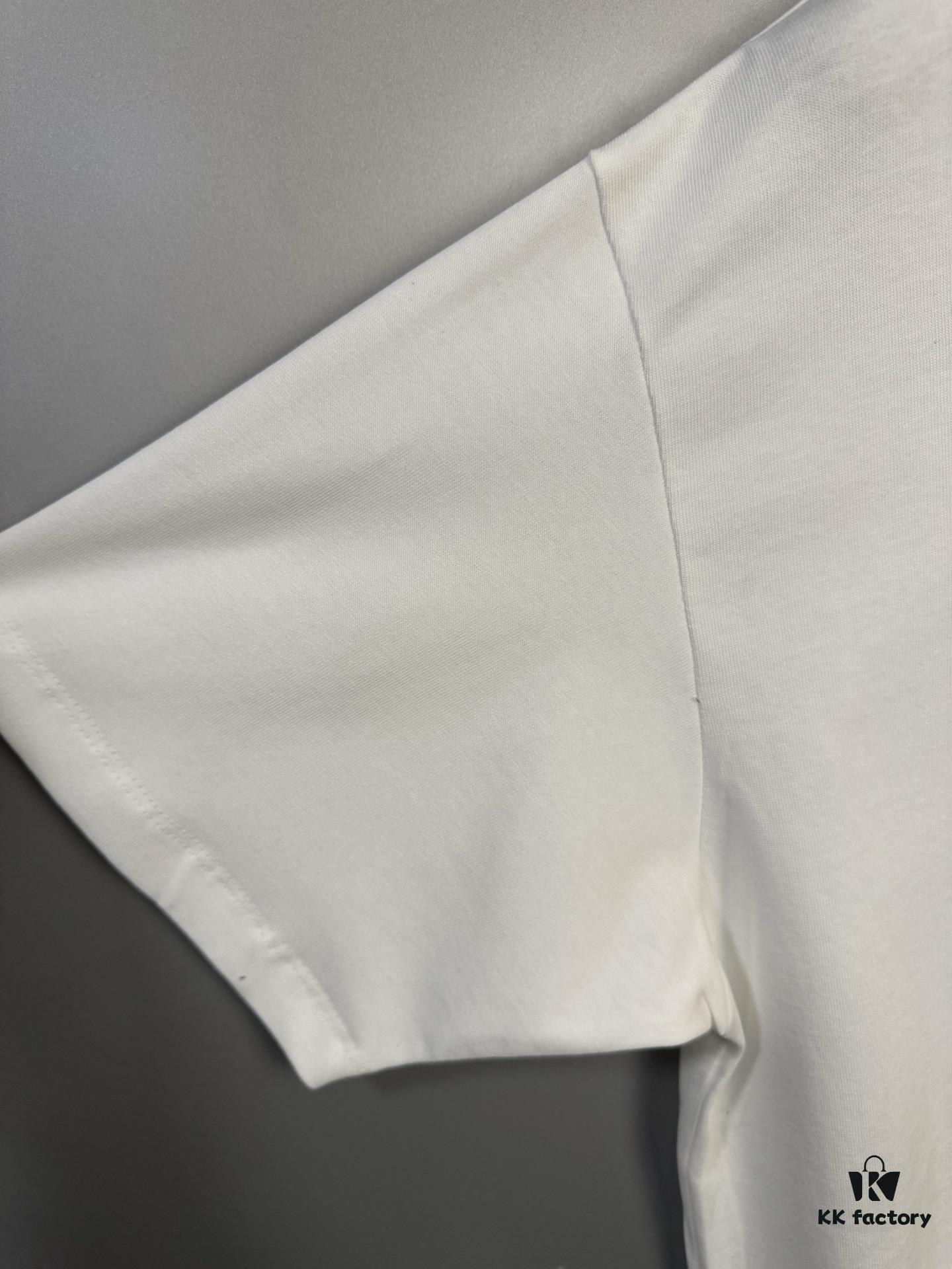 6931a1f3ccd8ab3d7af9606a High-End Maison Margiela 2024 Irregular Patchwork Letter Short-Sleeve T-Shirt