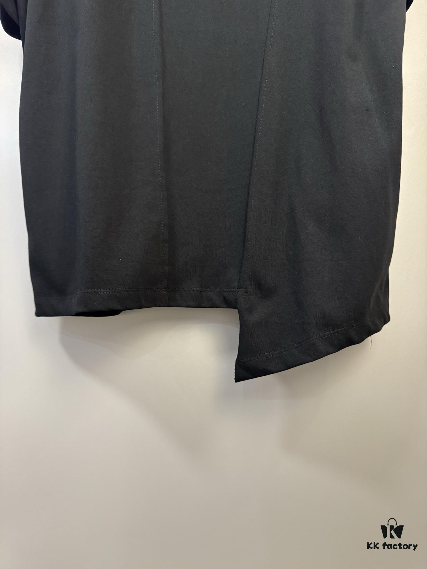 6931a1f3ccd8ab3d7af9606c High-End Maison Margiela 2024 Irregular Patchwork Letter Short-Sleeve T-Shirt