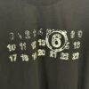 High-End Maison Margiela Embroidered Chest and Back Calendar Loop 6 Short Sleeve T-Shirt