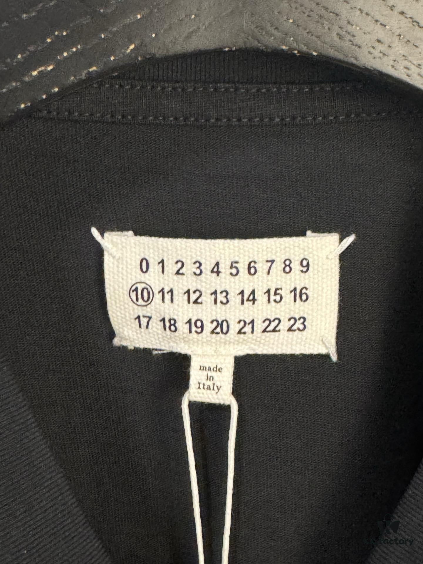6931a1f5ccd8ab3d7af96088 High-End Maison Margiela Embroidered Chest and Back Calendar Loop 6 Short Sleeve T-Shirt