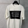 6931a1f8ccd8ab3d7af960bc High-End Maison Margiela 2024 Embroidered Number Patch Calendar Short Sleeve T-Shirt