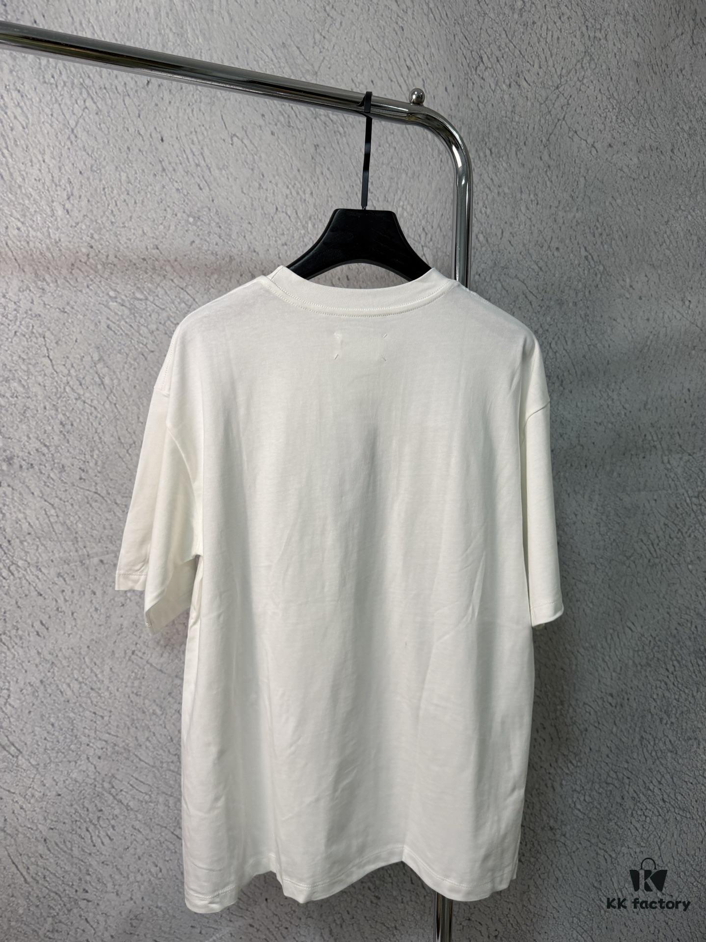 6931a1f8ccd8ab3d7af960bd High-End Maison Margiela 2024 Embroidered Number Patch Calendar Short Sleeve T-Shirt