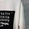 6931a1f8ccd8ab3d7af960c0 High-End Version Maison Margiela 2024 Appliquéd Number Calendar Embroidered Short Sleeve T-Shirt