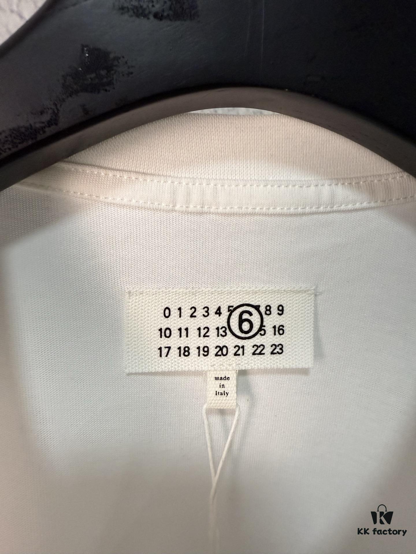 6931a1f8ccd8ab3d7af960c2 High-End Version Maison Margiela 2024 Appliquéd Number Calendar Embroidered Short Sleeve T-Shirt