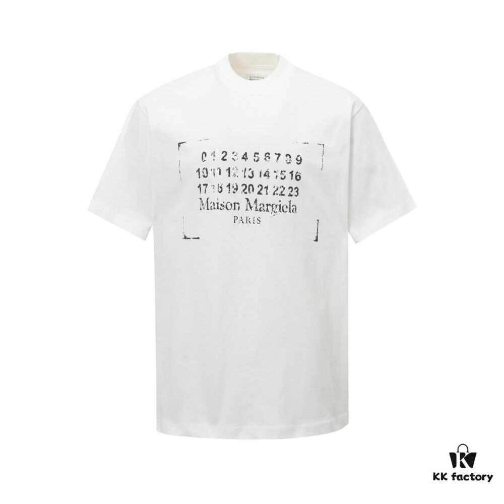 6931a1f9ccd8ab3d7af960d3 Maison Margiela Spring/Summer 2025 Letter Print Logo T-Shirt Unisex Short Sleeve