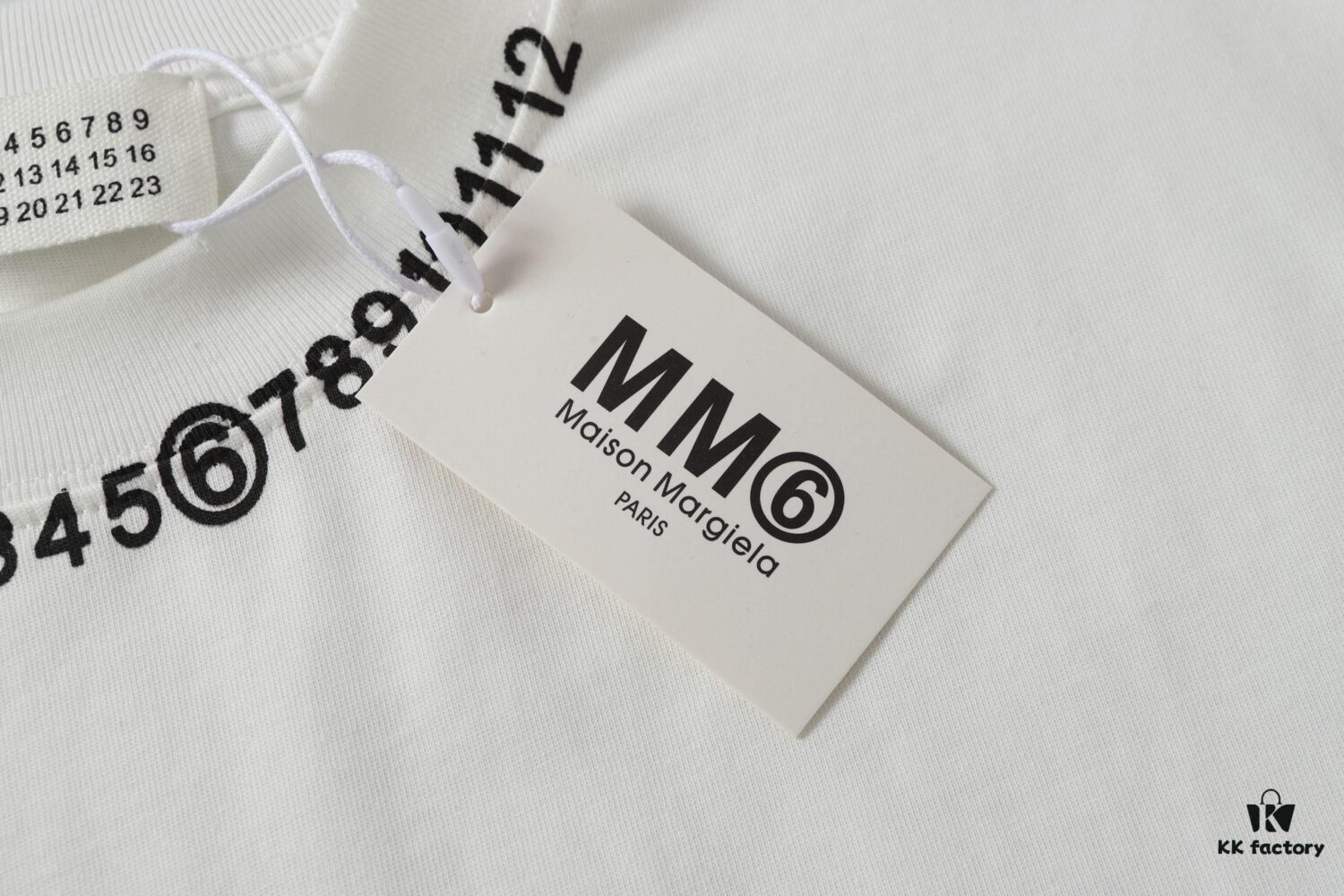 6931a1fbccd8ab3d7af960ee MM6 Maison Margiela 25SS Printed Logo Round Neck Short Sleeve T-Shirt