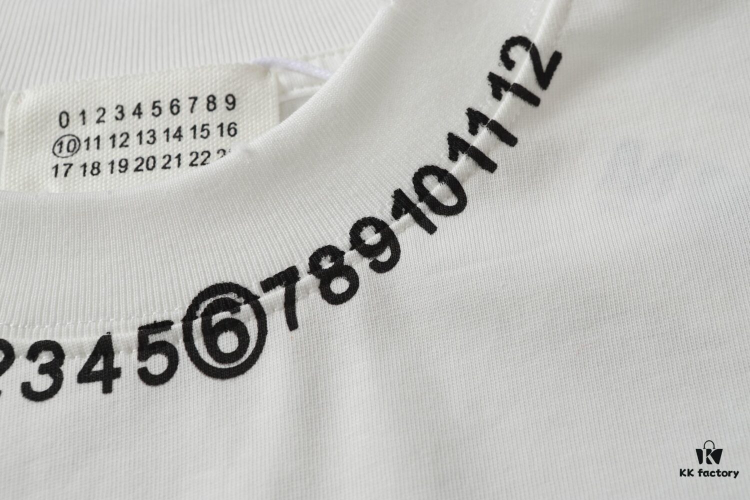 6931a1fbccd8ab3d7af960ef MM6 Maison Margiela 25SS Printed Logo Round Neck Short Sleeve T-Shirt