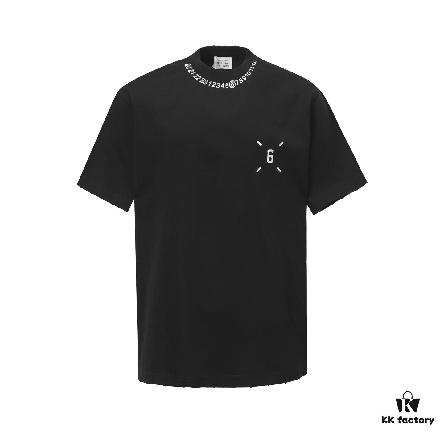 MM6 Maison Margiela 25SS Printed Logo Round Neck Short Sleeve T-Shirt