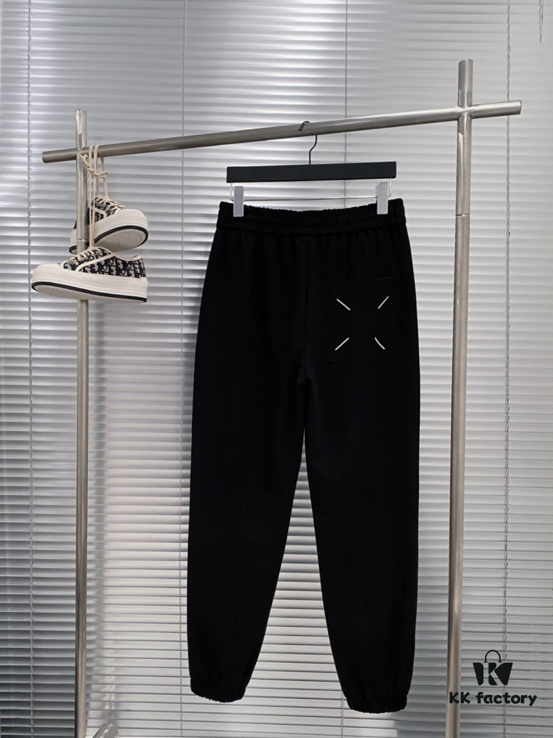 6931a1ffccd8ab3d7af96142 Maison Margiela 24FW Spring Autumn New Classic Number Logo Patch Pocket Four-Thread Embroidery Cuffed Casual Pants Unisex Couple Style, Simple and Low-Key