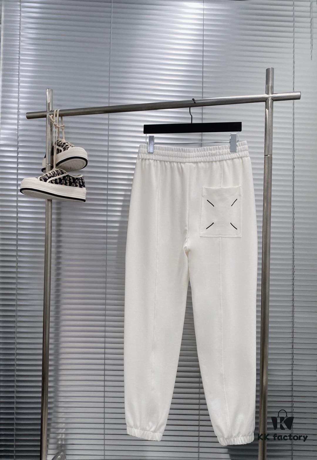 6931a1ffccd8ab3d7af96144 Maison Margiela 24FW Spring Autumn New Classic Number Logo Patch Pocket Four-Thread Embroidery Cuffed Casual Pants Unisex Couple Style, Simple and Low-Key