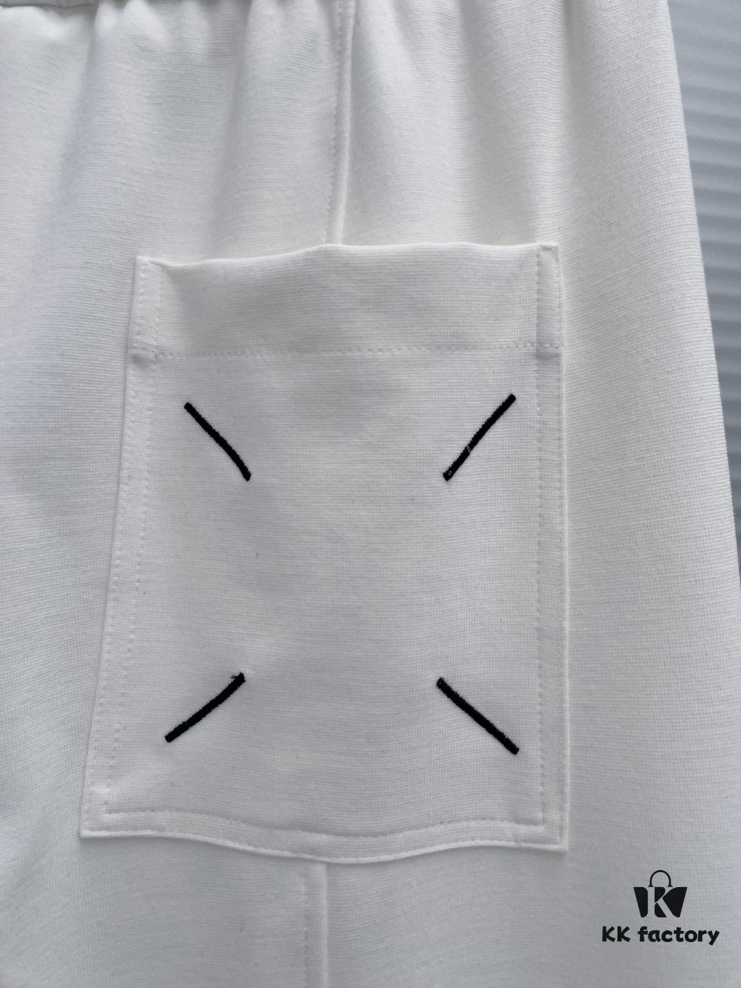 6931a1ffccd8ab3d7af96147 Maison Margiela 24FW Spring Autumn New Classic Number Logo Patch Pocket Four-Thread Embroidery Cuffed Casual Pants Unisex Couple Style, Simple and Low-Key