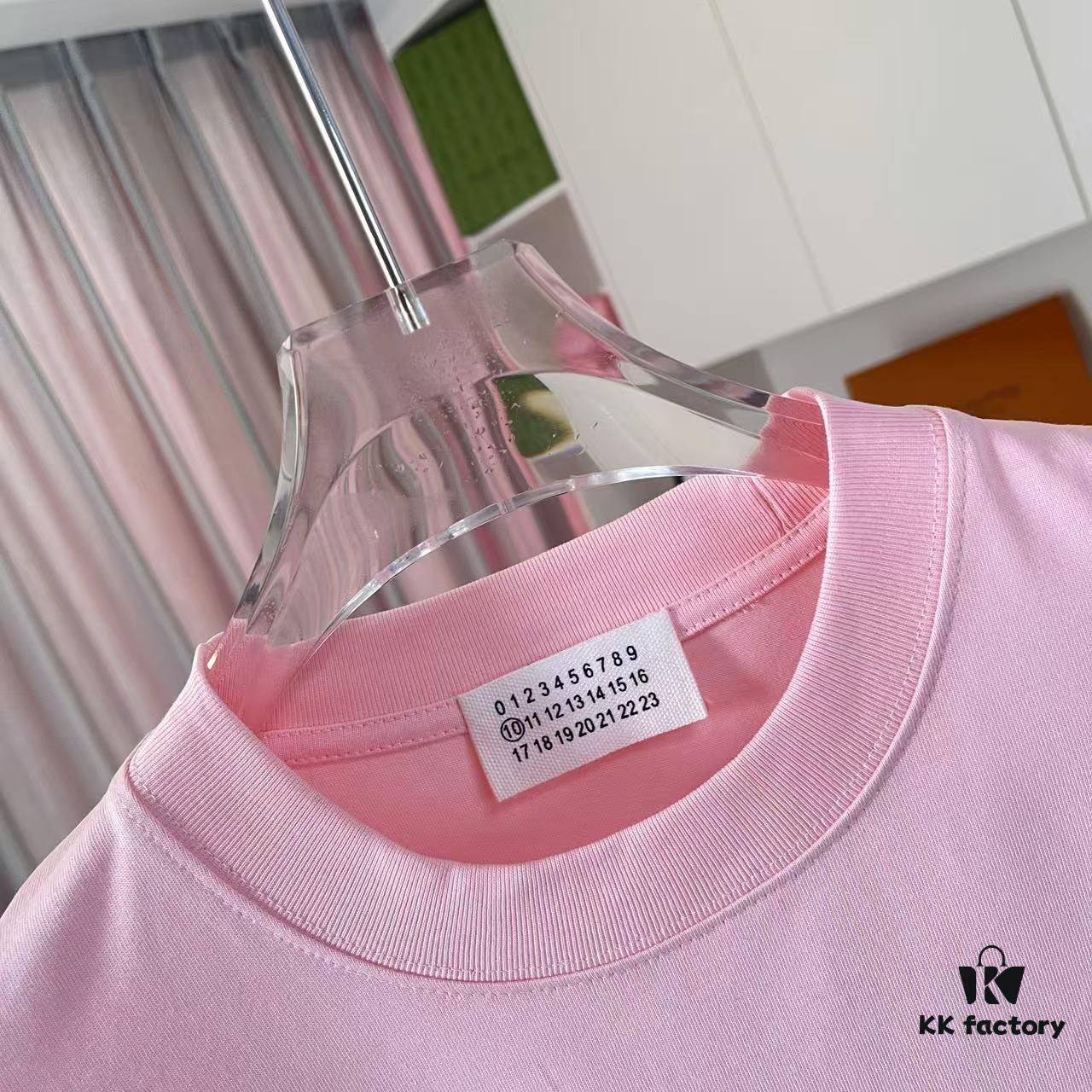 MM6 Maison Margiela 2025 Summer New Arrival Individual Logo Print Short Sleeve T-Shirt Unisex Custom 300g Fabric