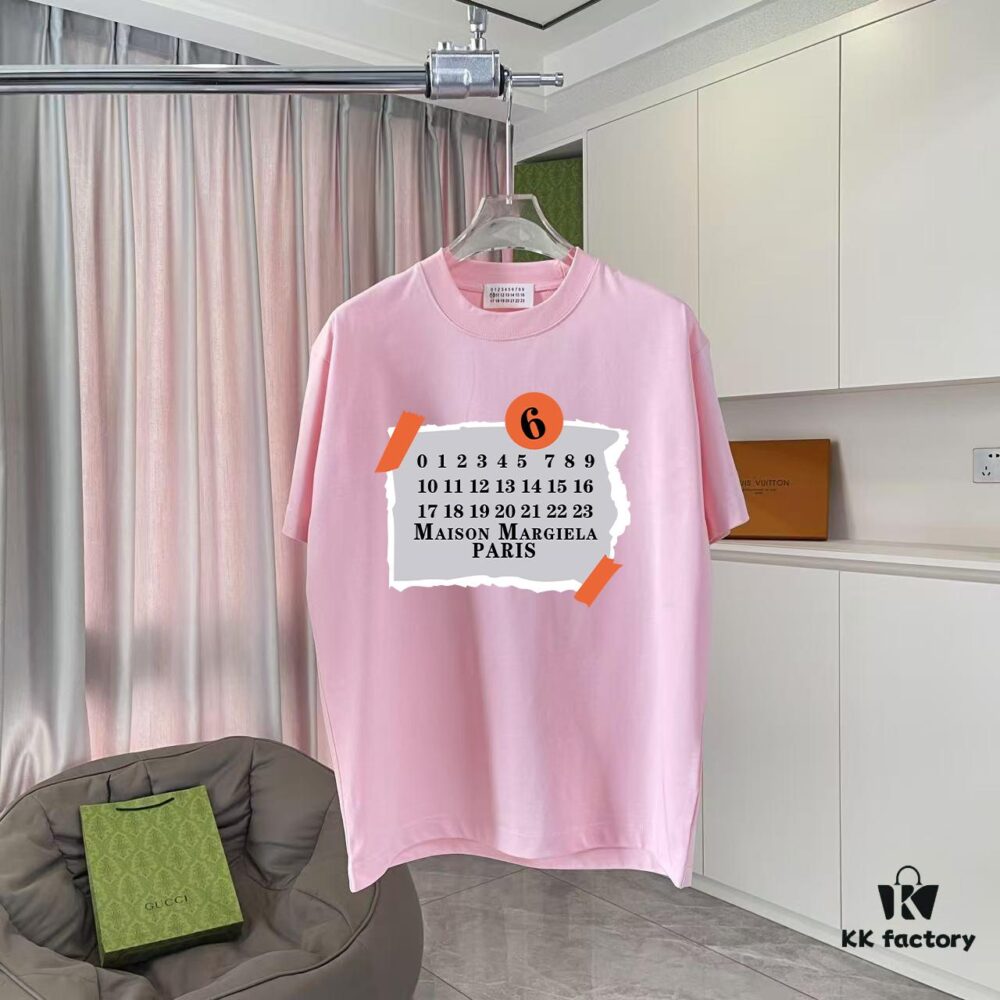 MM6 Maison Margiela 2025 Summer New Arrival Personalized Logo Print Custom Fabric 300g Short Sleeve T-Shirt Unisex