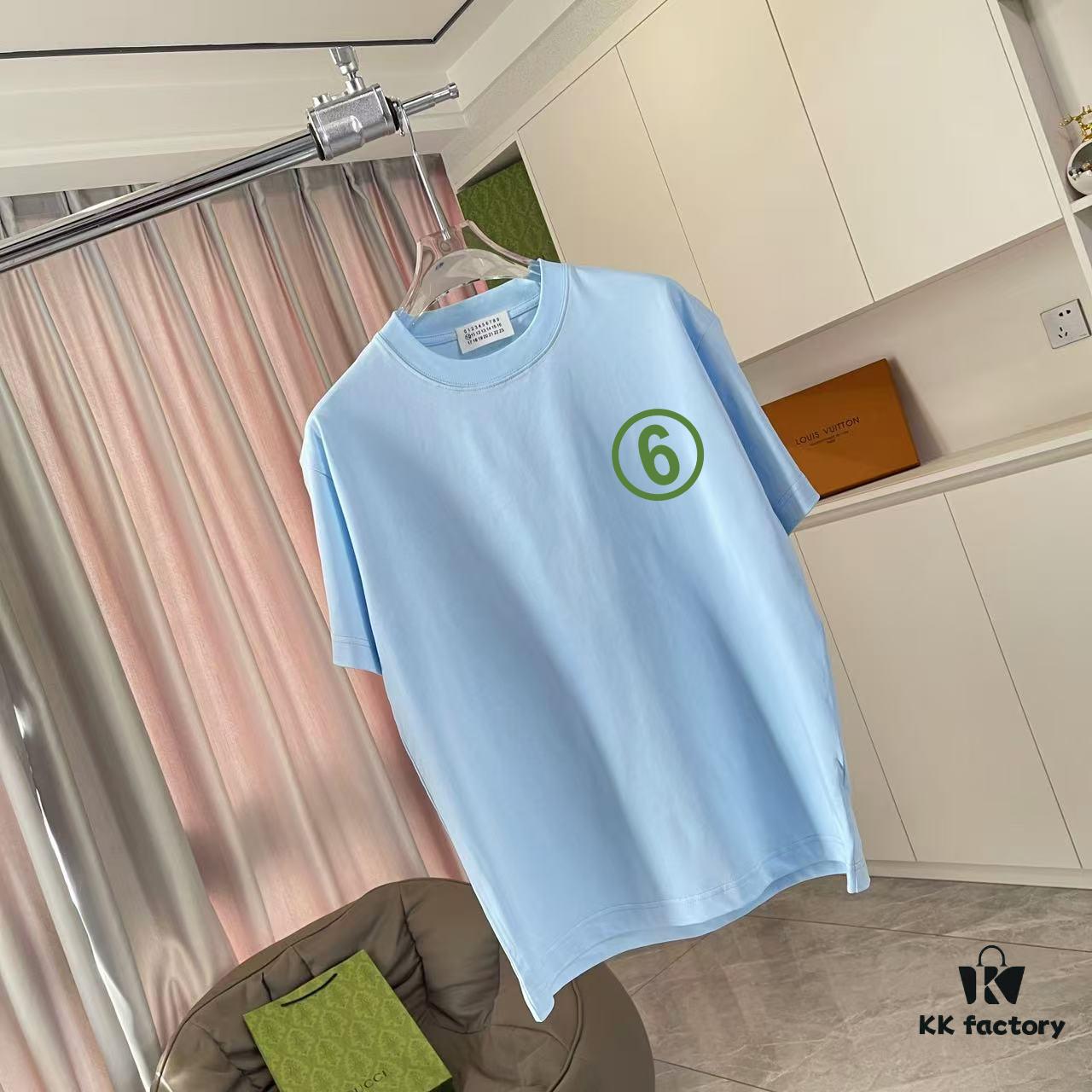 6931a207ccd8ab3d7af961a4 MM6 Maison Margiela 2025 Summer New Arrival Personalized Logo Print Custom 300g Fabric Short Sleeve T-Shirt Unisex