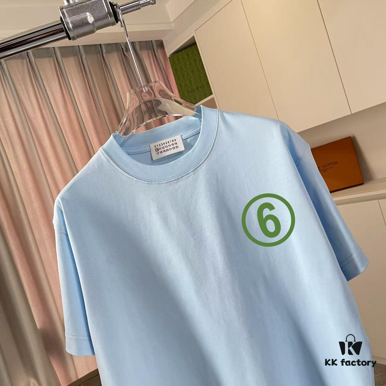 6931a207ccd8ab3d7af961a5 MM6 Maison Margiela 2025 Summer New Arrival Personalized Logo Print Custom 300g Fabric Short Sleeve T-Shirt Unisex