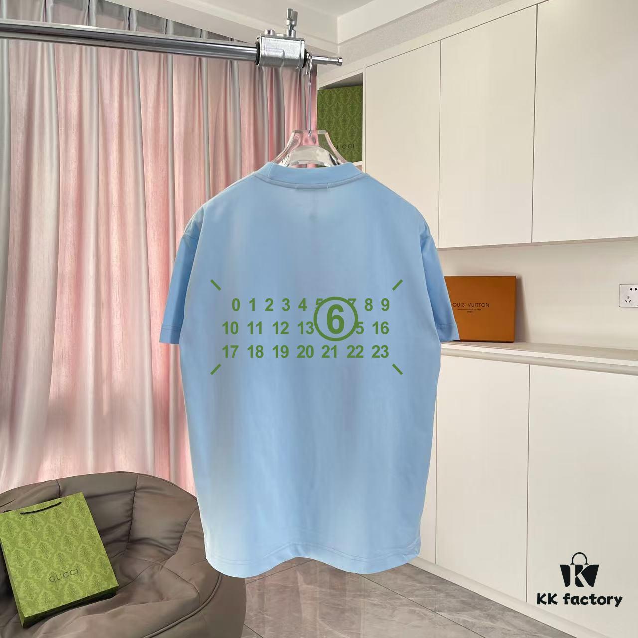 6931a207ccd8ab3d7af961a6 MM6 Maison Margiela 2025 Summer New Arrival Personalized Logo Print Custom 300g Fabric Short Sleeve T-Shirt Unisex