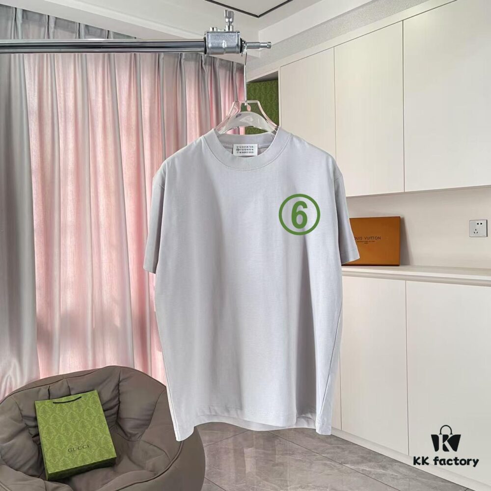MM6 Maison Margiela 2025 Summer New Arrival Personalized Logo Print Custom 300g Fabric Short Sleeve T-Shirt Unisex