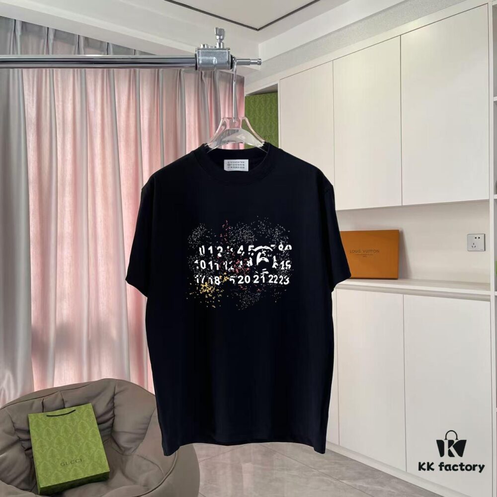 MM6 Maison Margiela 2025 Summer New Arrival Individual Logo Print Custom 300g Fabric Short Sleeve T-Shirt Unisex