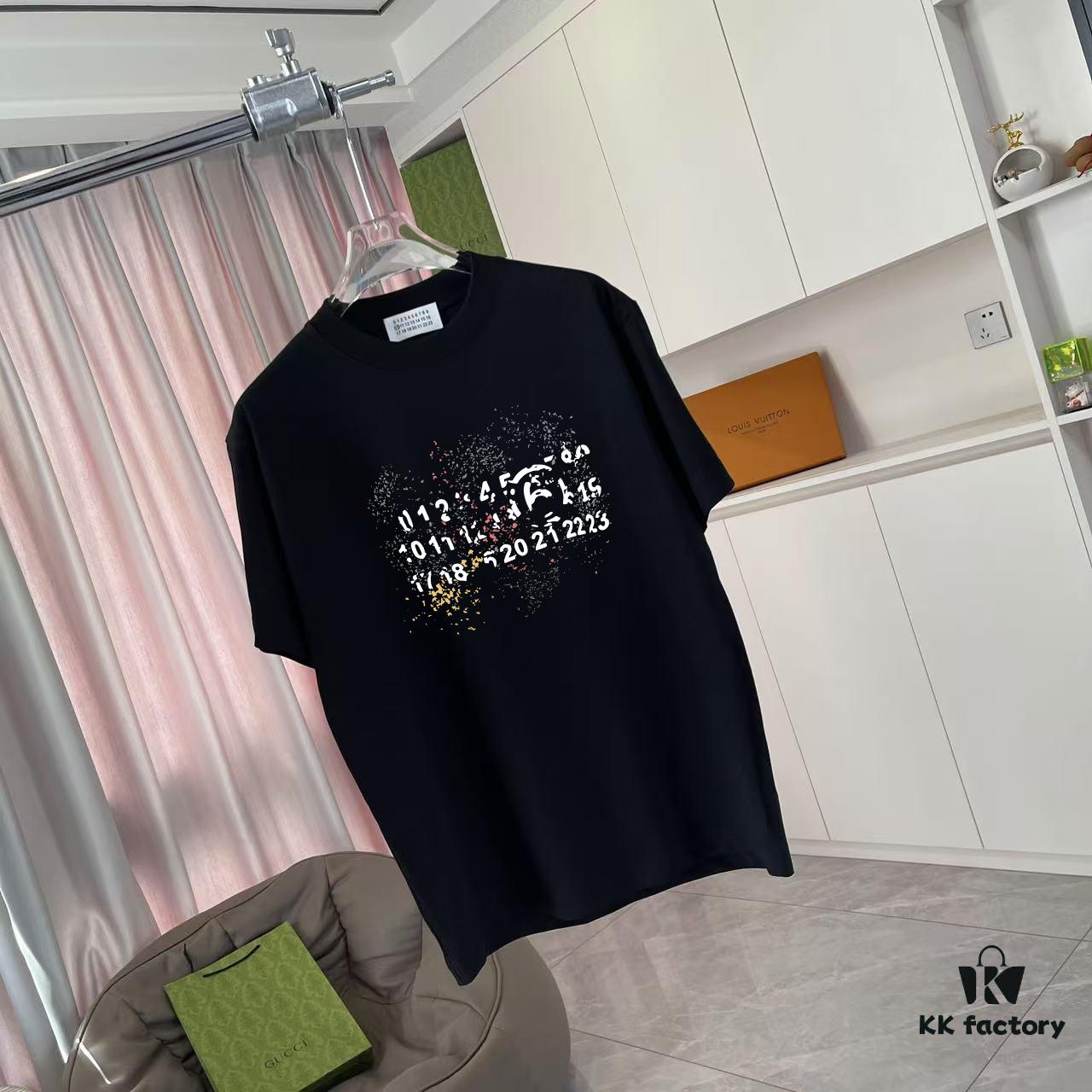 MM6 Maison Margiela 2025 Summer New Arrival Individual Logo Print Custom 300g Fabric Short Sleeve T-Shirt Unisex